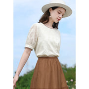 floral embroidered blouse, view 3 - MRSLM