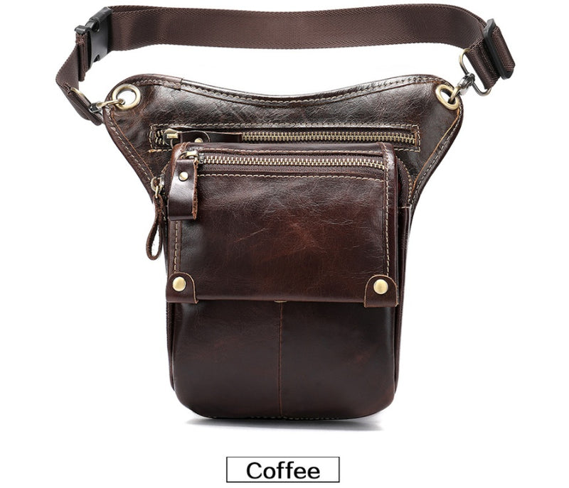 vintage leather crossbody bag, view 6 - MRSLM