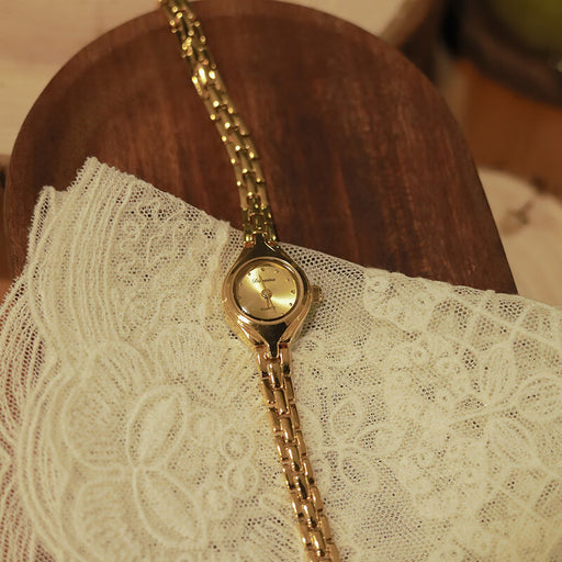 Women's gold copper strap quartz watch - MRSLM