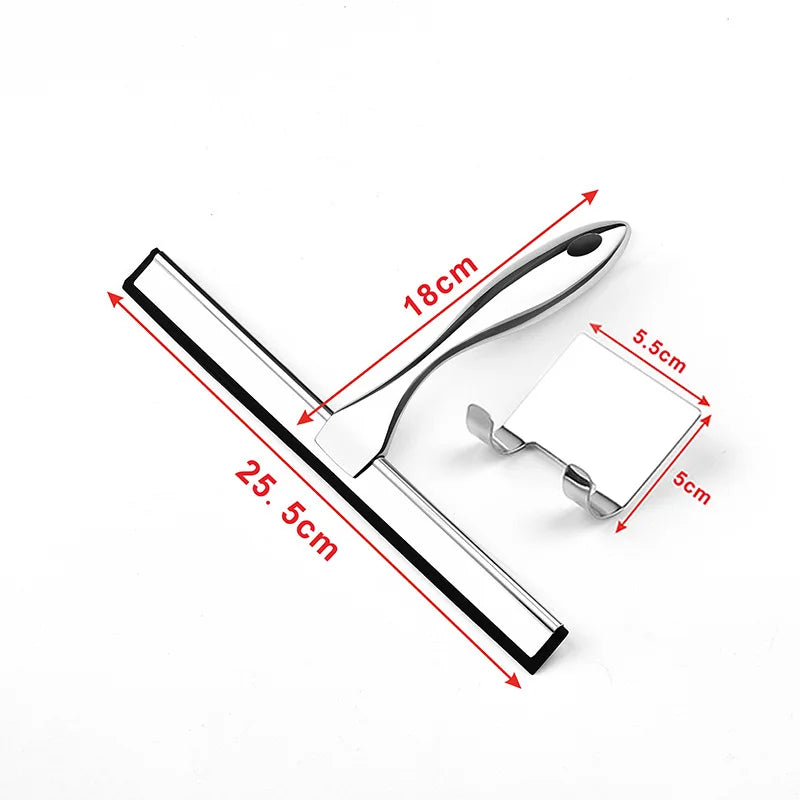 stainless steel shower squeegee, view 2 - MRSLM