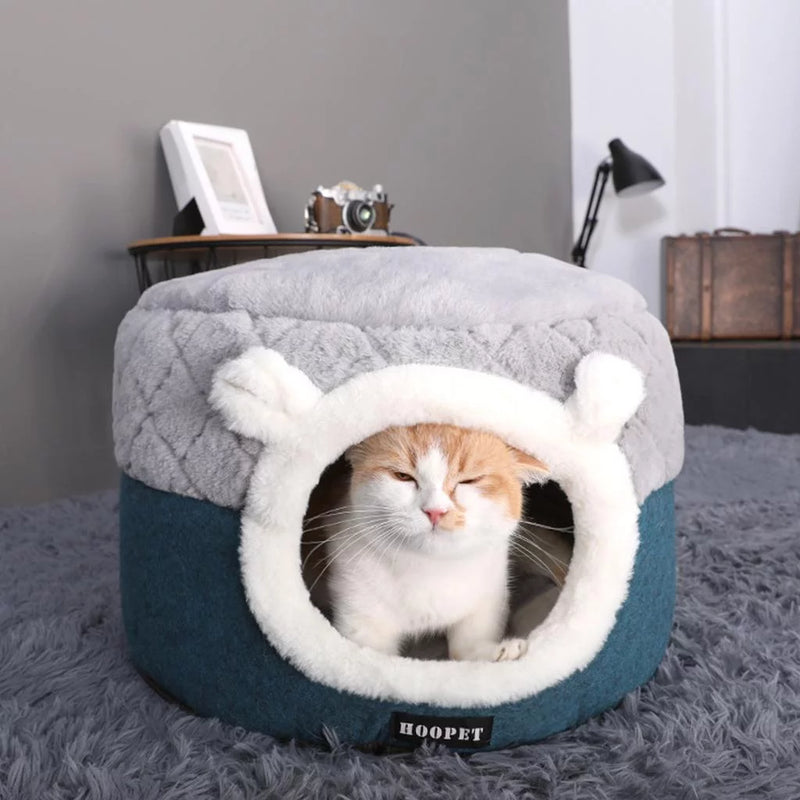 convertible plush pet bed and house, view 5 - MRSLM