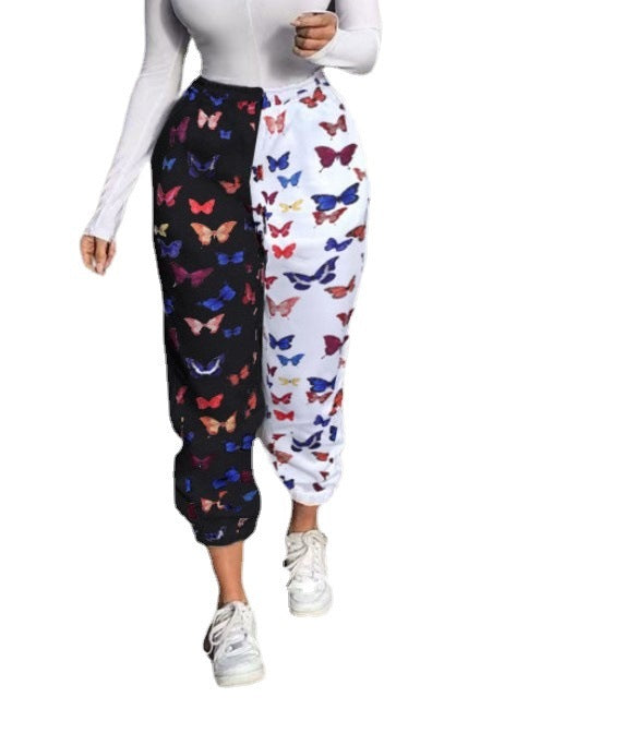 Printed Sports Pants Casual Pants