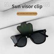 leather car visor clip, view 8 - MRSLM