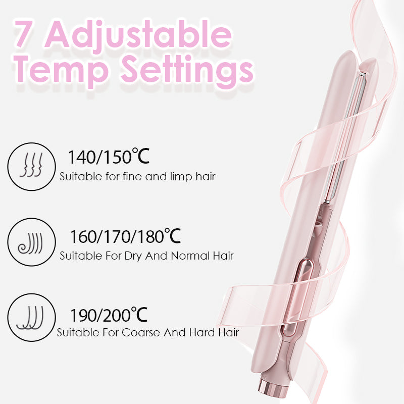 2-in-1 hair straightener and curler, view 4 - MRSLM