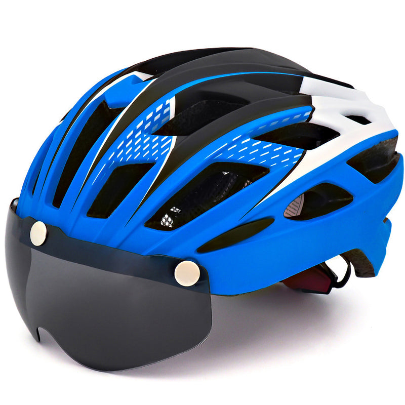 bicycle helmet with integrated goggles, view 4 - MRSLM