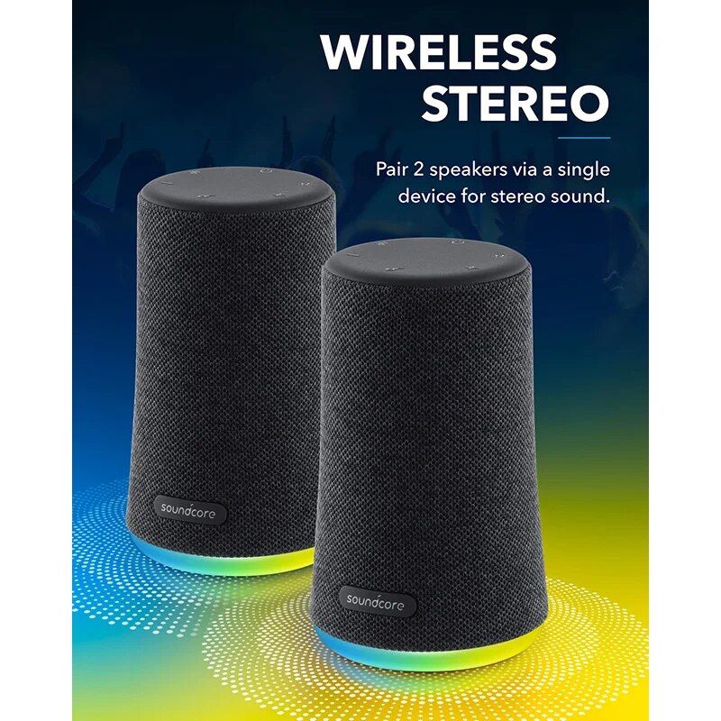 Portable 360 Bluetooth speaker with LED, view 7 - MRSLM