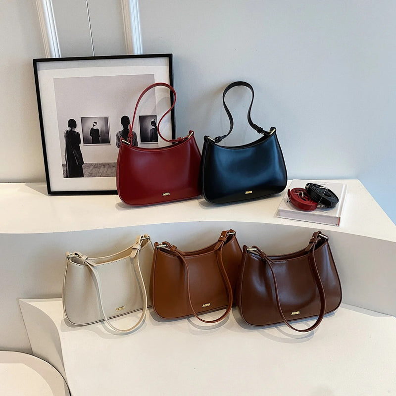 red PU leather crossbody bag, view 14 - MRSLM