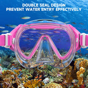 kids snorkel mask with nose cover, view 8 - MRSLM