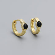 round silver earrings, view 5 - MRSLM