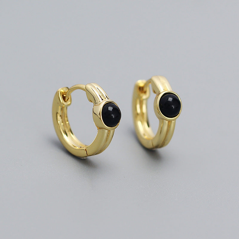 round silver earrings, view 5 - MRSLM