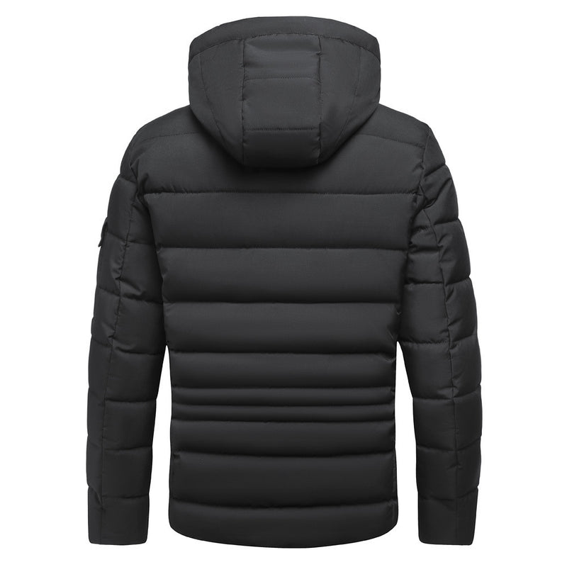 men's fleece-lined hooded coat, view 4 - MRSLM