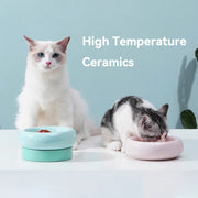 2-in-1 elevated ceramic feeding bowls, view 8 - MRSLM