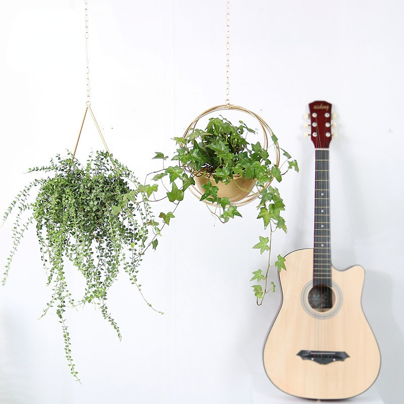 iron hanging flower pot, view 9 - MRSLM