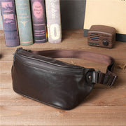 cowhide crossbody chest bag, view 5 - MRSLM
