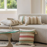 american jacquard multicolor cushion cover, view 5 - MRSLM