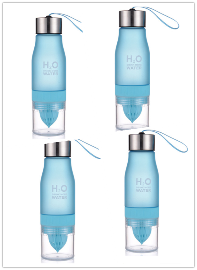 colorful frosted plastic water bottle, view 12 - MRSLM
