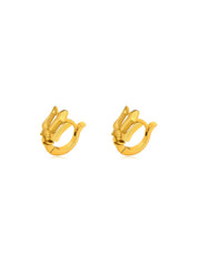 titanium steel trident earrings, view 6 - MRSLM