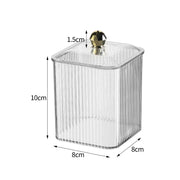 clear acrylic qtip holder, view 3 - MRSLM