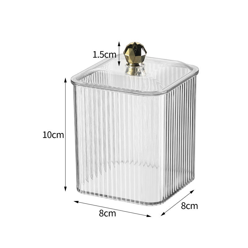 clear acrylic qtip holder, view 3 - MRSLM