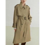 long sleeve double-breasted trench coat, view 8 - MRSLM