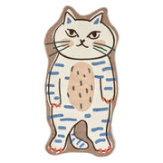 cute cat cartoon living room rug, view 3 - MRSLM