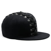 punk hip hop flat brim cap, view 6 - MRSLM