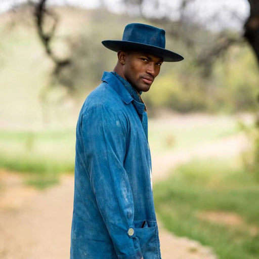 dual-color felt fedora hat - MRSLM