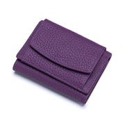 leather mini short wallet for women, view 5 - MRSLM