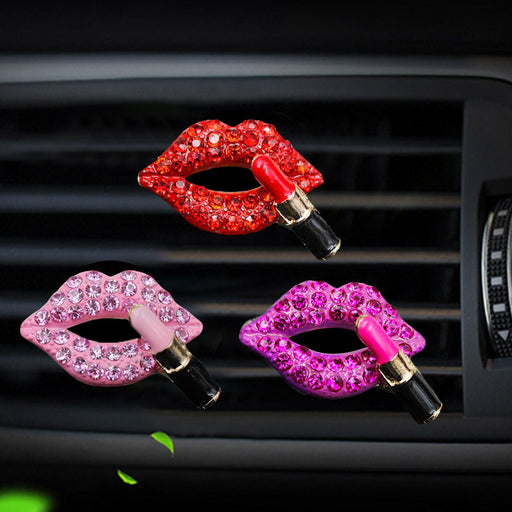 red lips car air freshener clip - MRSLM