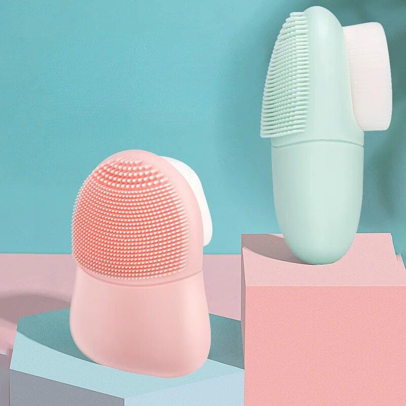dual-headed silicone facial cleansing brush, view 11 - MRSLM