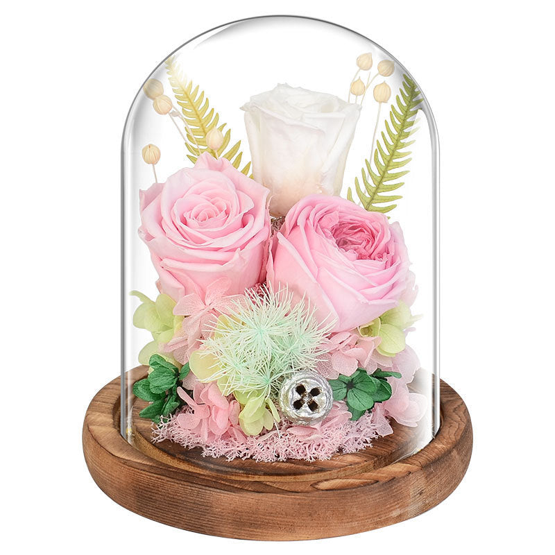 eternal rose under glass cover, view 2 - MRSLM