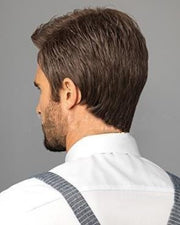 men's short straight brown wig, view 4 - MRSLM