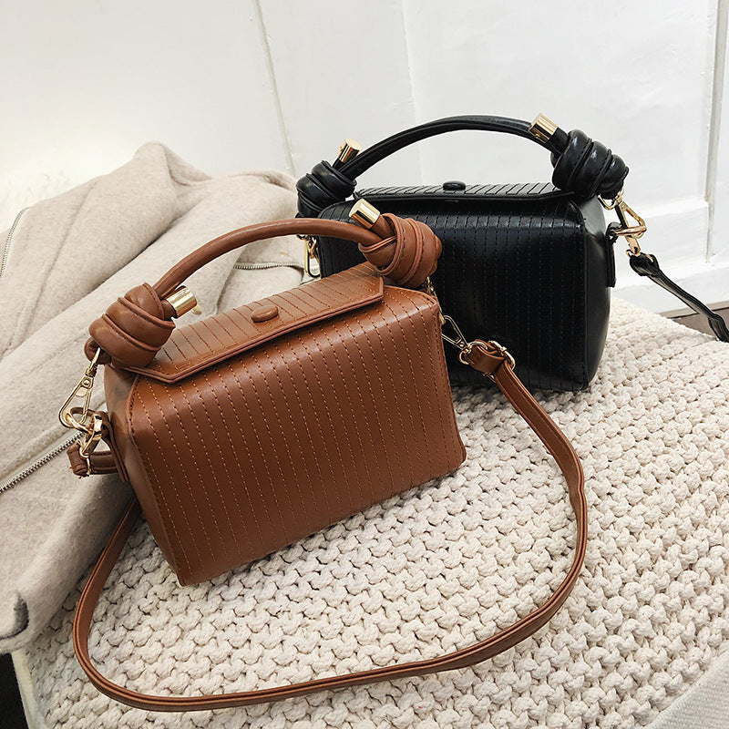 small PU box handbag for women, view 6 - MRSLM