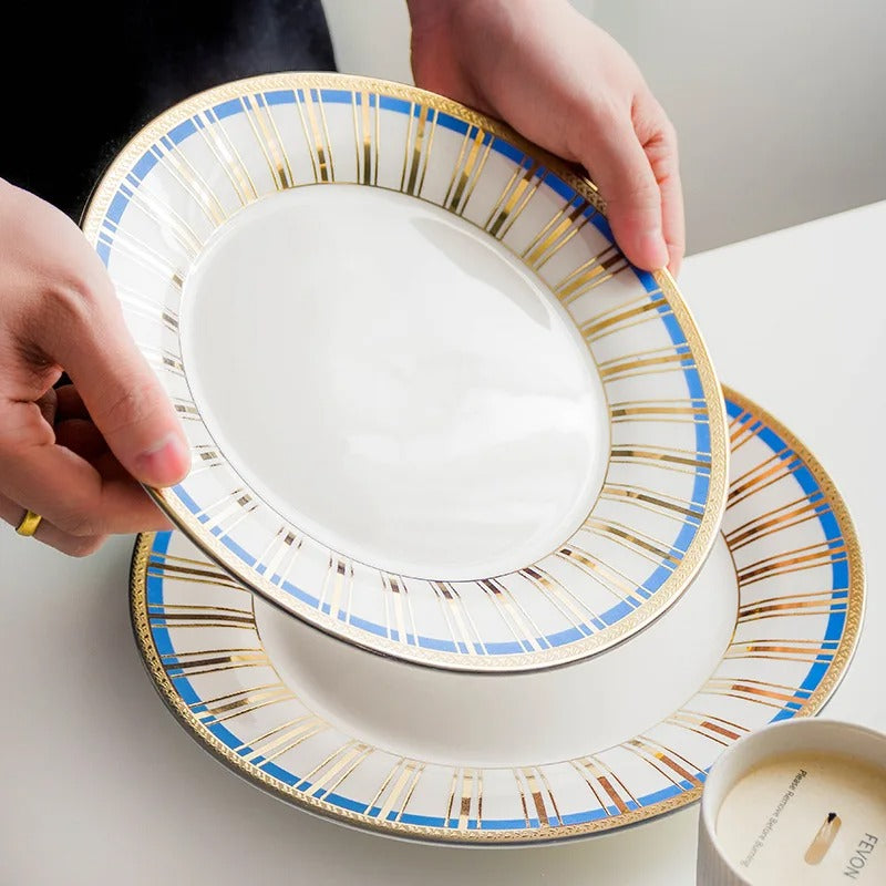 nordic bone china plate set - MRSLM