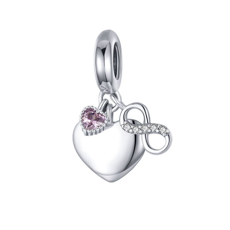 endless love s925 silver bead pendant, view 4 - MRSLM