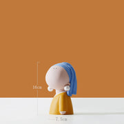 pearl earring girl art key tray, view 4 - MRSLM