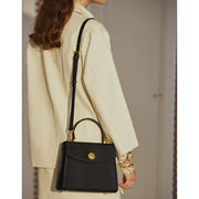 retro split leather shoulder handbag, view 10 - MRSLM