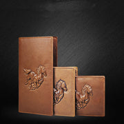 embossed leather wallet - MRSLM