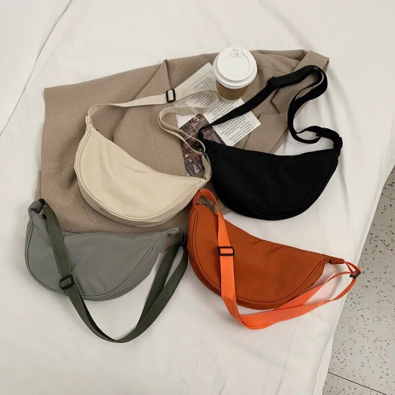 half moon crossbody bag, view 13 - MRSLM