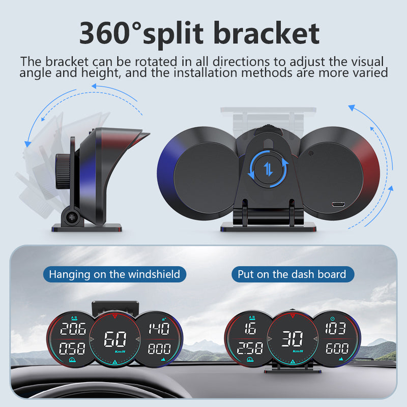 GPS car head up display, view 6 - MRSLM