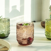 embossed glass petal cup, view 9 - MRSLM