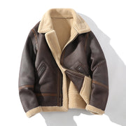 polo collar fleece jacket, view 7 - MRSLM