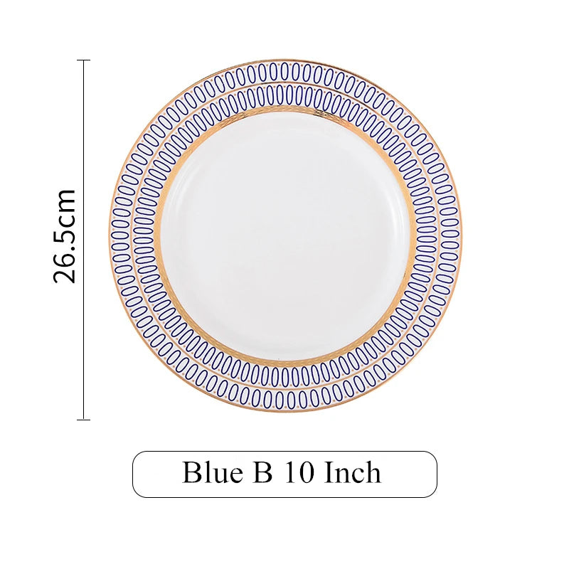 6-piece nordic ceramic plates set, view 3 - MRSLM