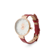cute cat dial analog watch red, view 6 - MRSLM