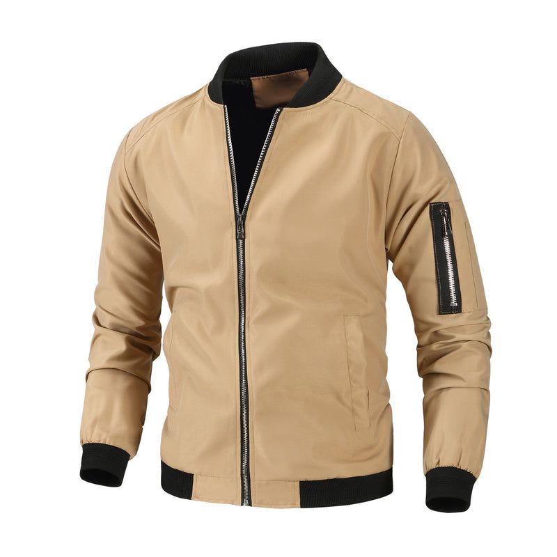 men's loose baseball jacket, view 3 - MRSLM