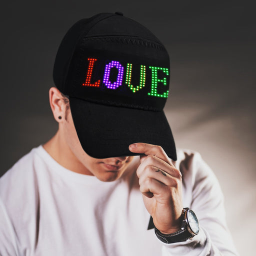 Bluetooth flexible LED screen hat - MRSLM
