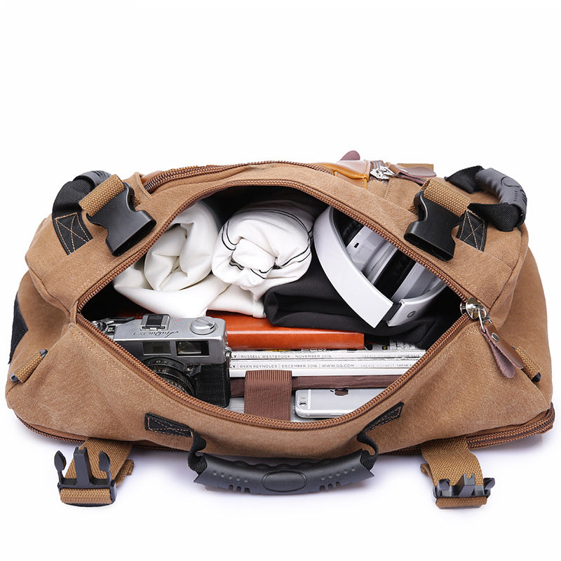 Retro canvas backpack, view 3 - MRSLM
