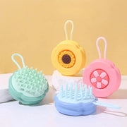 flower pattern silicone shampoo brush, view 10 - MRSLM