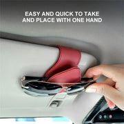 Car sun visor glasses and document holder, view 11 - MRSLM