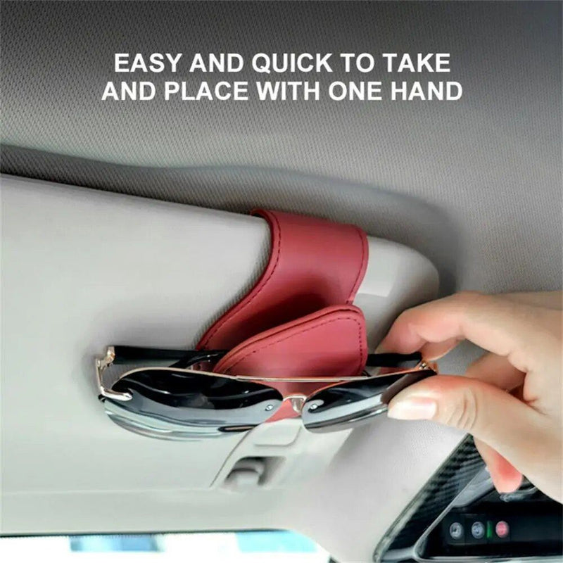 Car sun visor glasses and document holder, view 11 - MRSLM
